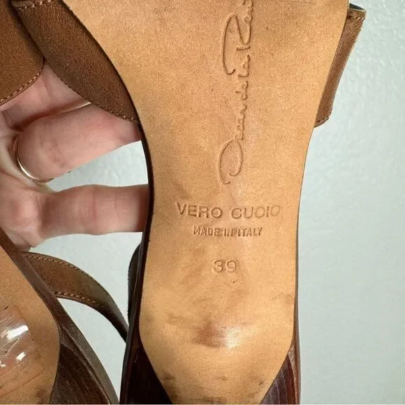 Oscar De La Renta leather heels - Picture 7 of 11